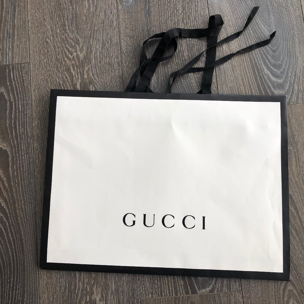 Authentic Paper Gucci Shopping Bag